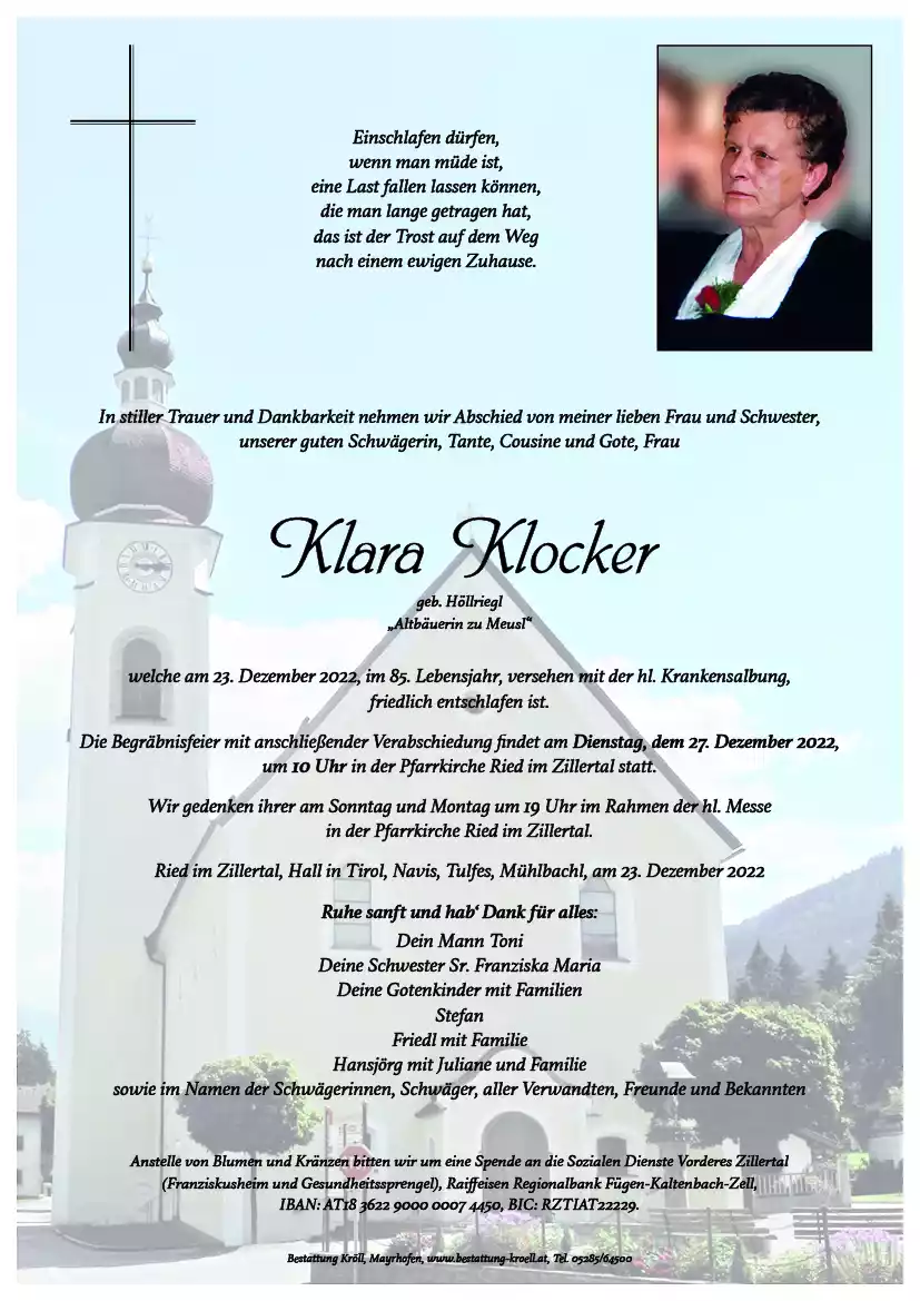 Parte von Klara Klocker